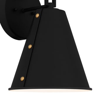 Quoizel HYD8408 Hyde 12" Tall Wall Sconce - Matte Black