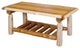 White Cedar Log Coffee Table