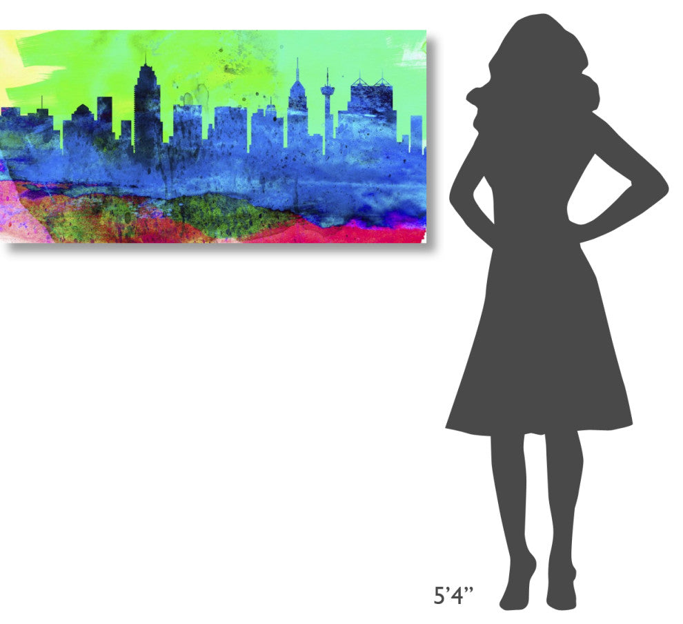 "San Antonio City Skyline" Fine Art Print
