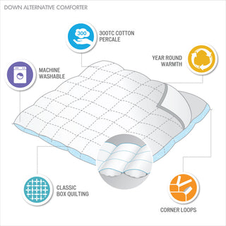 Madison Park Luxury Down Alternative Comforter, Twin/Twin Xl