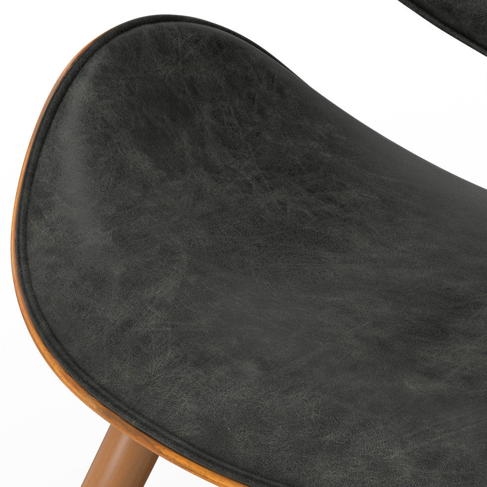 Marana Dining Chair in Slate Grey Vegan Faux Leather