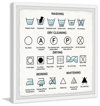 "Washing" Framed Painting Print, 18x18