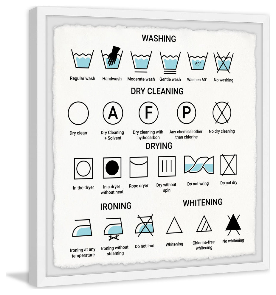 "Washing" Framed Painting Print, 18x18