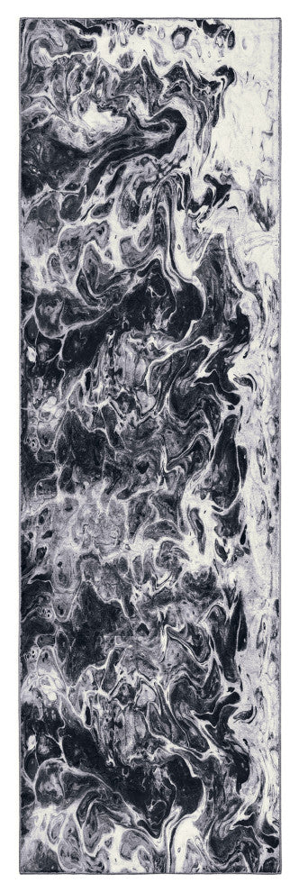 Kikiamo KK14 Marble 2'3" x 7'6" Runner Rug
