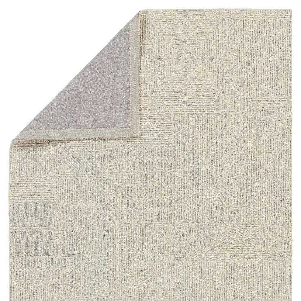 Jaipur Living Karim Handmade Striped Cream/ Light Gray Area Rug 6'X9'