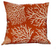 Berry Crest Vineyard Red and Beige Luxury Throw Pillow, 20"x36" King