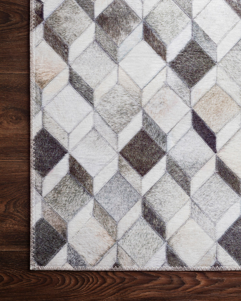 Printed Maddox Area Rug by Loloi II, Gray/Mocha, 2'3"x3'9"