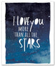 I Love You More Than All The Stars 20x24 Canvas Wall Art