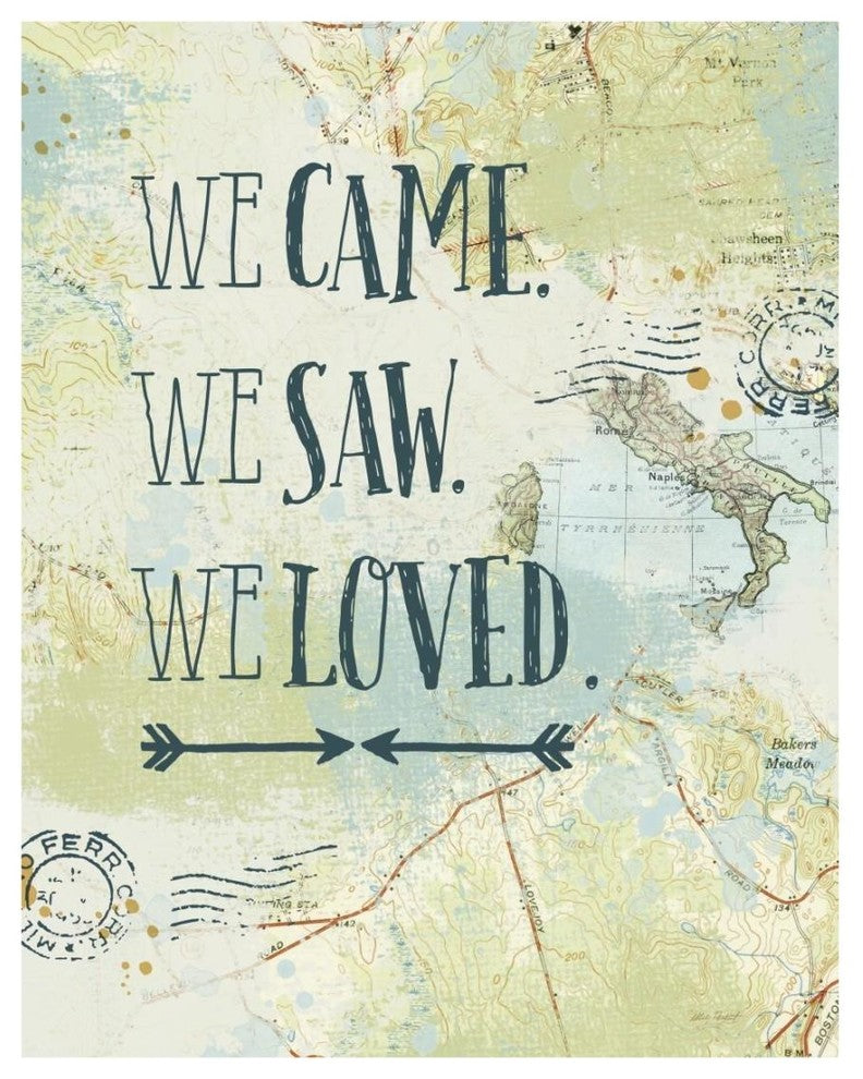 "Map Sentiments III" Digital Paper Print by Katie Pertiet, 18"x22"