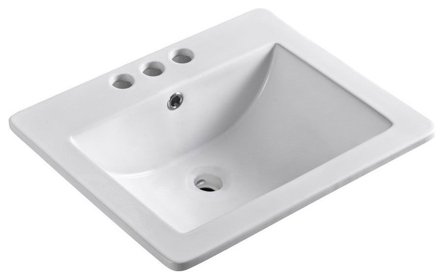 21" Single Sink Ceramic Top