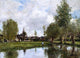Eugene-Louis Boudin Village Around Dunkirk, 18"x27" Wall Decal