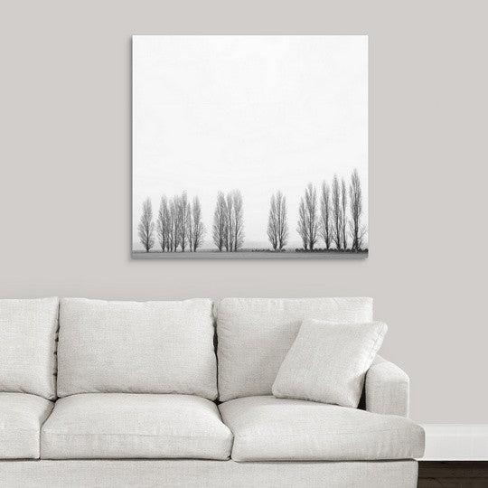 "Wrapped in silence" Wrapped Canvas Art Print, 36"x34"x1.5"
