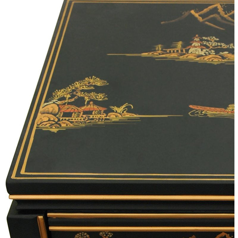 Black Lacquer Square Ming Table