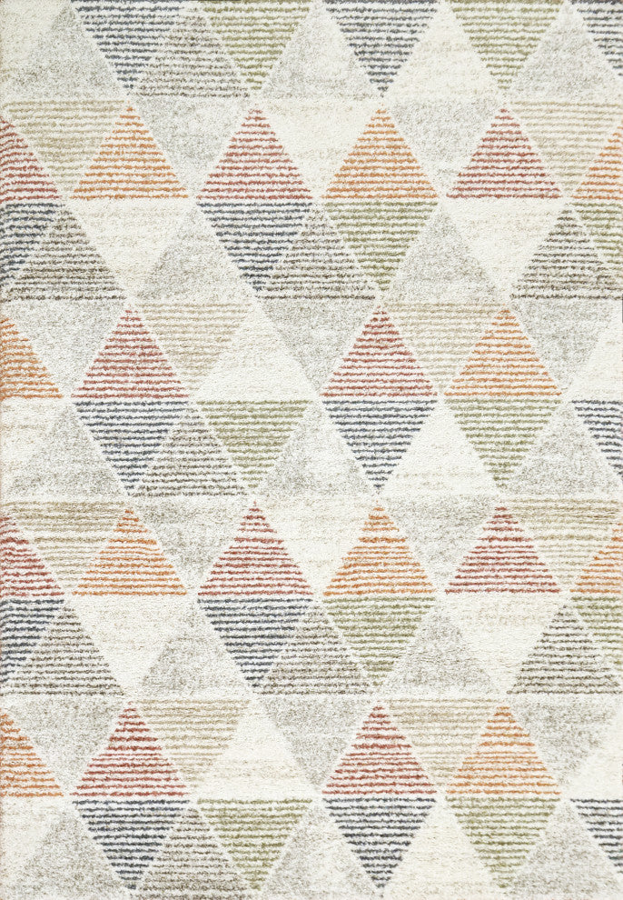 Mehari Multicolor Area Rug, 3.11'x5.7'