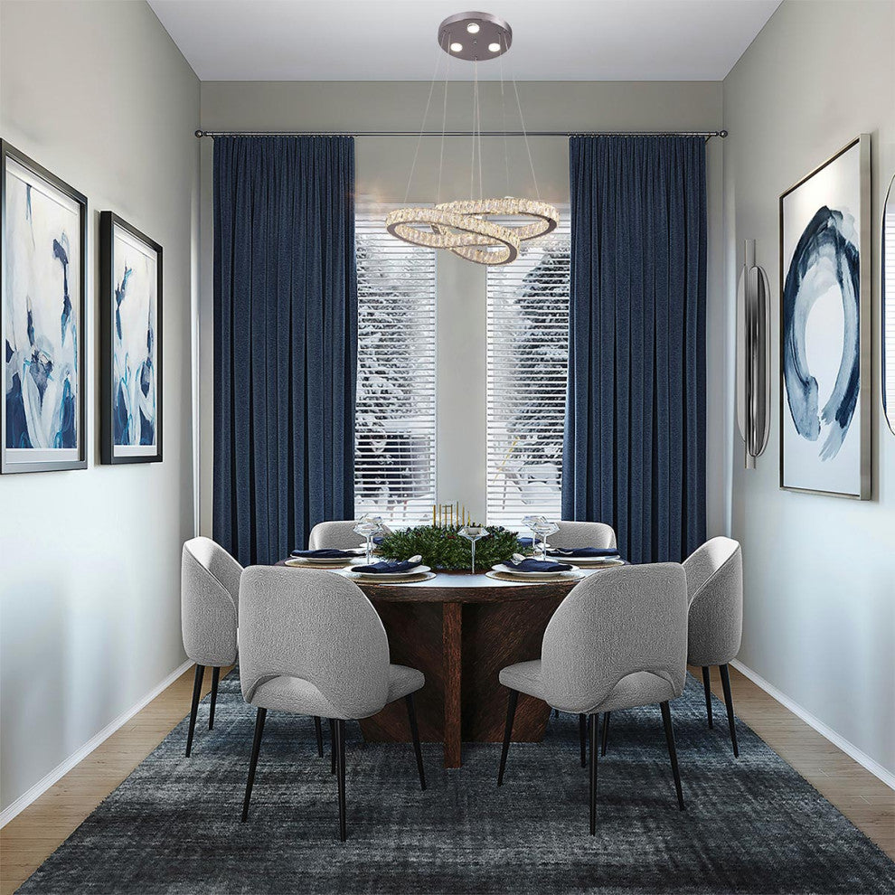 LED Double Ring Chandelier