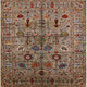 Ahgly Company Indoor Square Mid-Century Modern Area Rugs, 8' Square