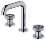 Karran 2-Handle 3-Hole Widespread Faucet With Pop-up Drain, Chrome