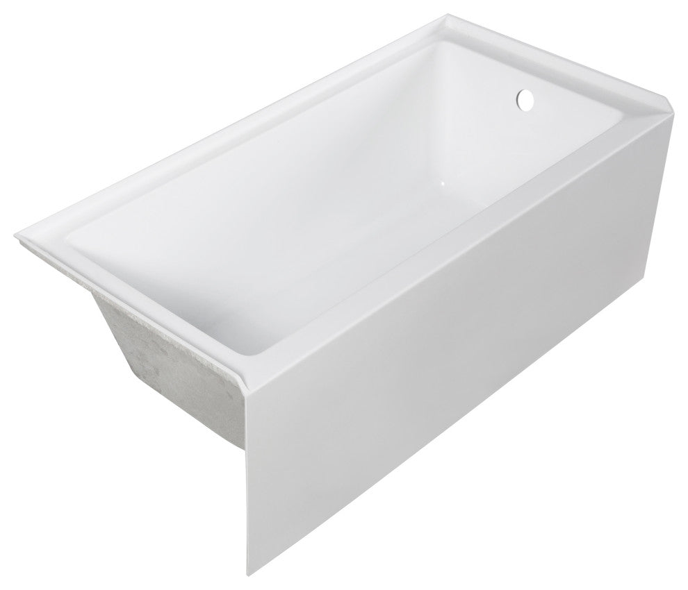 Transolid UATTR603020-L Ursula 60x30x20 Alcove Acrylic Tub, Right