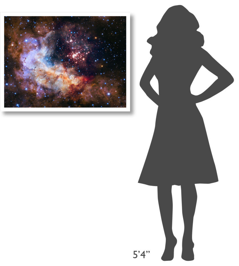 "Westerlund 2 and Gum 29 Cluster and Star Forming Region" Print by NASA, 34"x26"