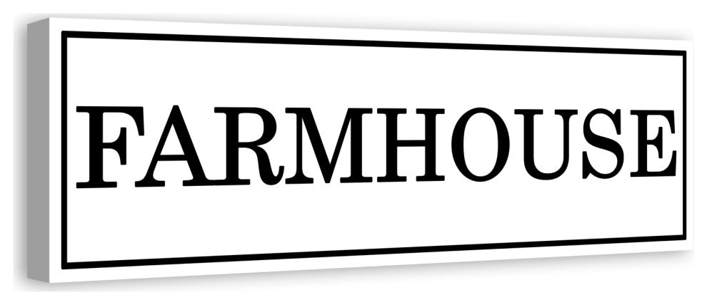 Farmhouse Sign 36x12 Canvas Wall Art