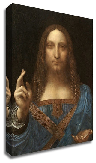 Salvator Mundi by Leonardo Da Vinci, Print on Canvas, Ready to Hang