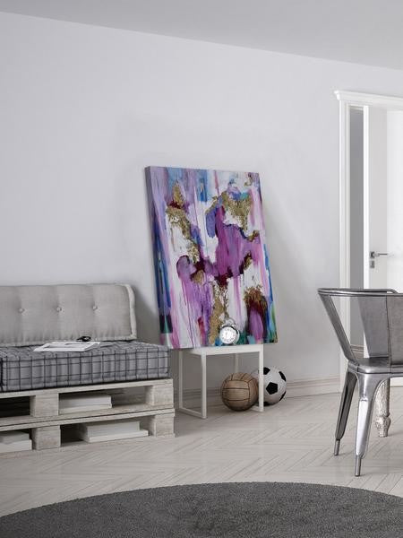 "Pink Sensation" Painting Print on Wrapped Canvas, 24"x36"