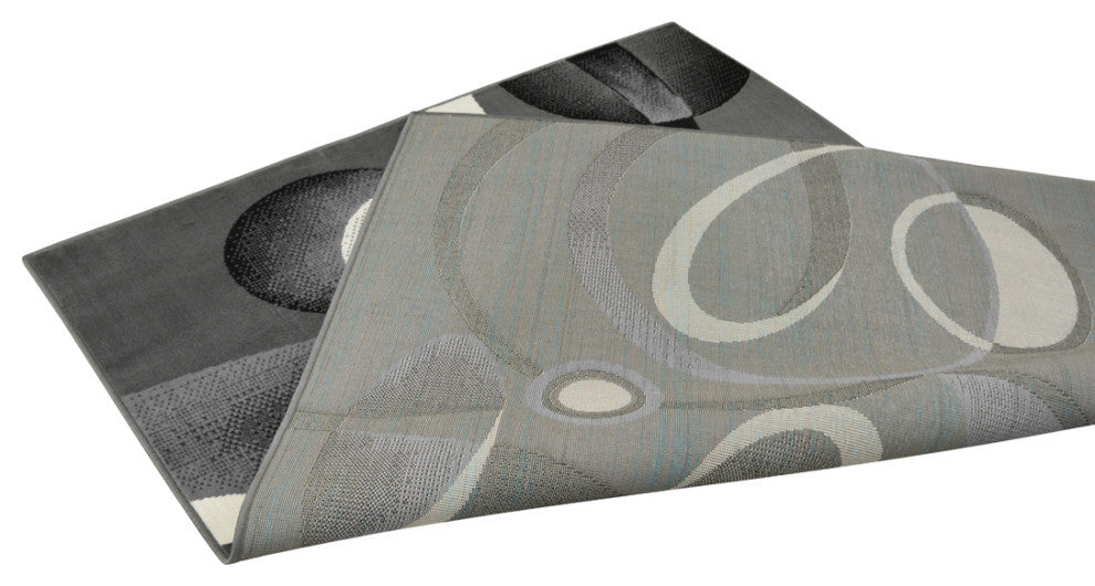 Modern Accent Rug, Gray, 10'5"x7'6"