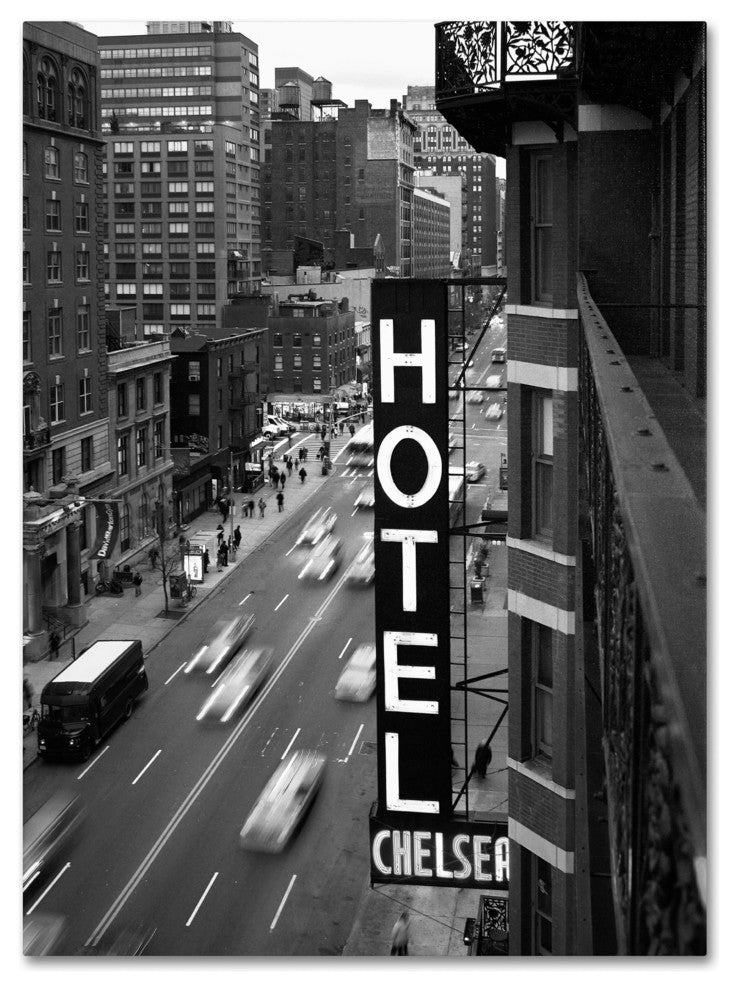 'Chelsea Black and White' Canvas Art by Chris Bliss