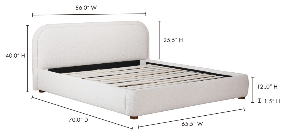 Colin Queen Bed Oatmeal