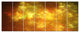 Blur Golden Sky with Stars, Abstract Canvas Art Print, 83"x32", 7 Panels