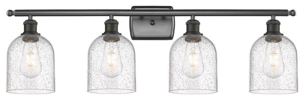 Ballston-Bella 4-Light 36" Bath Vanity Light, Oil Rubbed Bronze, Seedy