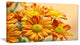 Yellow Flowers in the Garden, Floral Canvas Art Print, 32"x16"