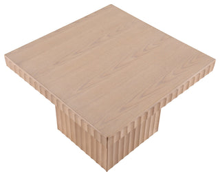 Spencer Oak Veneer Coffee Table, Natural, 15" H, 1 Piece