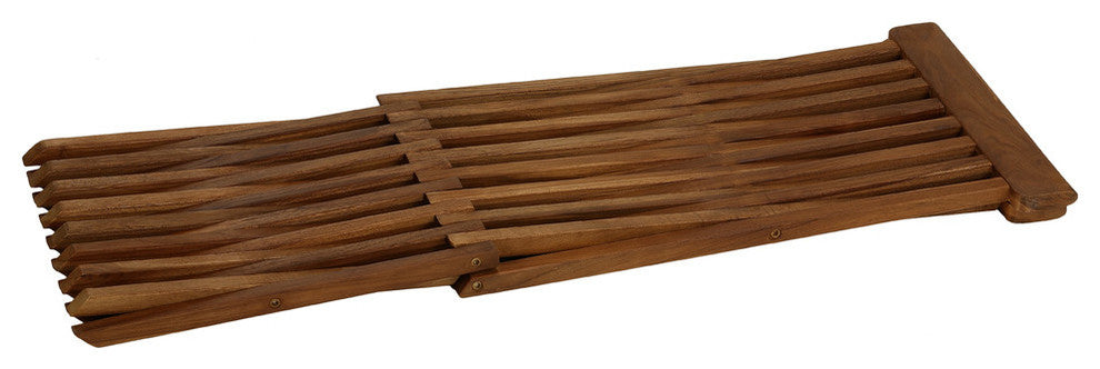Rocco Folding Stool, Solid Teak Wood