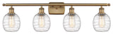 Innovations 516-4W-BB-G1013-LED 4-Light Bath Vanity Light, Brushed Brass