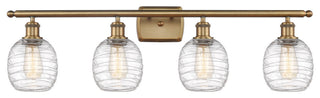 Innovations 516-4W-BB-G1013-LED 4-Light Bath Vanity Light, Brushed Brass