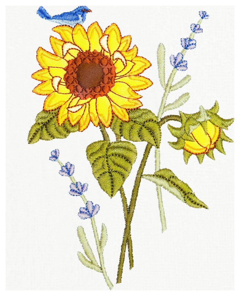 Linum Home Textiles 100% Turkish Cotton GIRASOL 4PC Embellished Towel Set