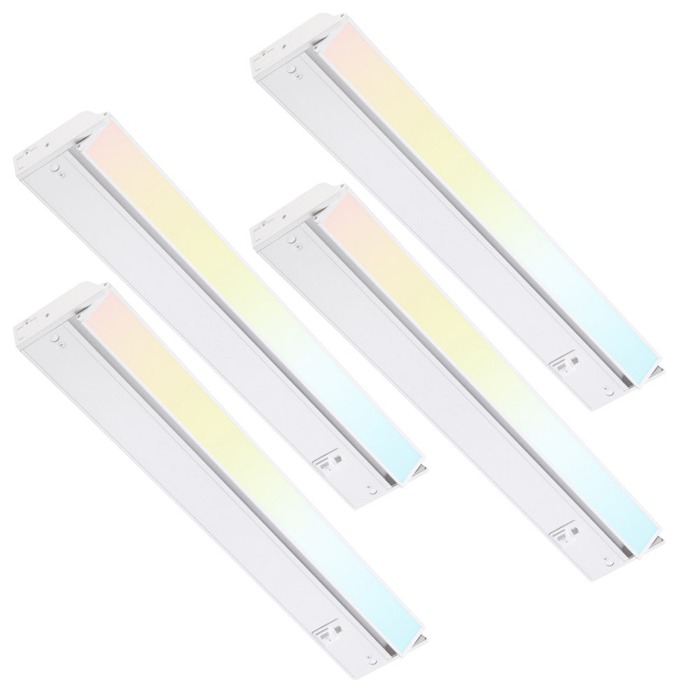 4 Pack 22" LED 3CCT Under Cabinet Light Dimmable 3000K/4000K/5000K Selectable