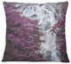 Klonglan Waterfall Floral Abstract Throw Pillow, 18"x18"
