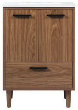 Bailey 19" Modern Walnut Brown-Light Bathroom Vanity