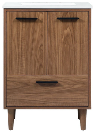 Bailey 19" Modern Walnut Brown-Light Bathroom Vanity