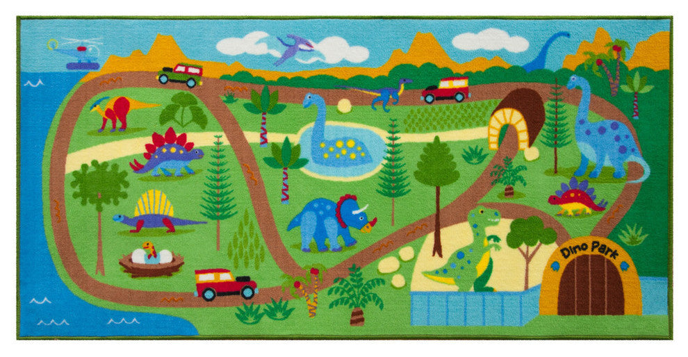Land Play Rug, Dinosaur