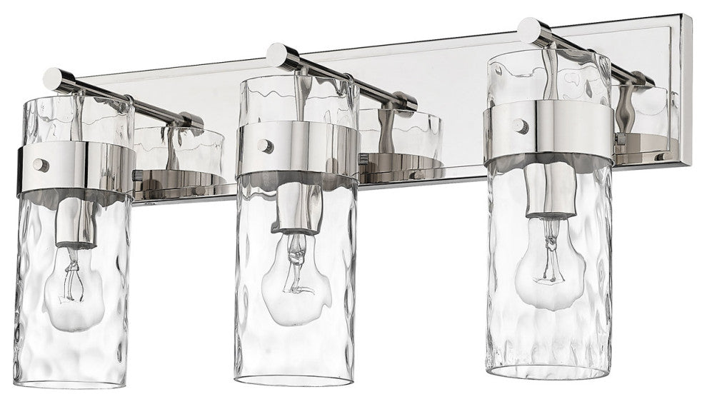 Zlite 3035-3V-PN 3-Light Vanity, Clear