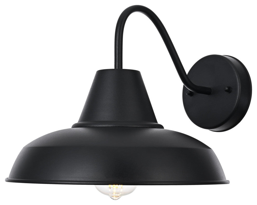 Home Living 15" Outdoor Wall sconce, Black