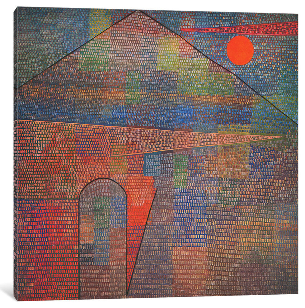 "Ad Parnassum" by Paul Klee, Canvas Print, 37x37"