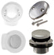 Tip Toe Sch. 40 PVC Plumber'S Pack With Two-Hole Elbow In Polished Nickel
