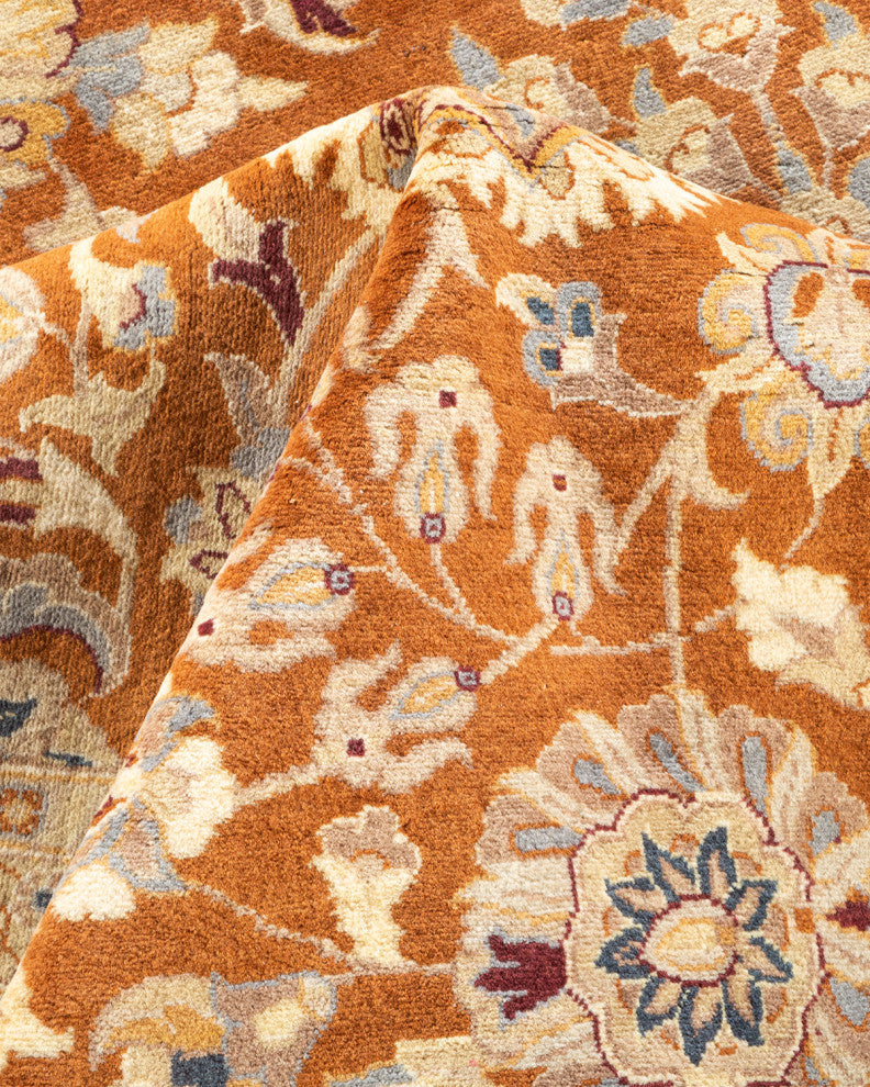 Mogul, One-of-a-Kind Hand-Knotted Area Rug Yellow, 9'1"x12'1"