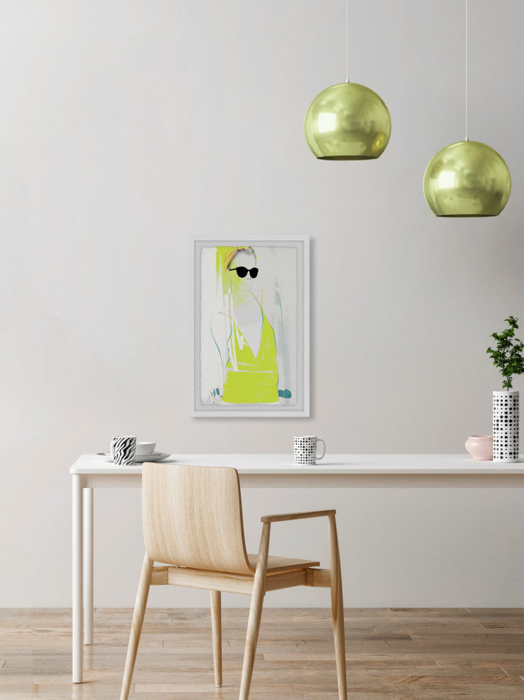 "Neon Fashion Trend" Framed Painting Print, 8x12
