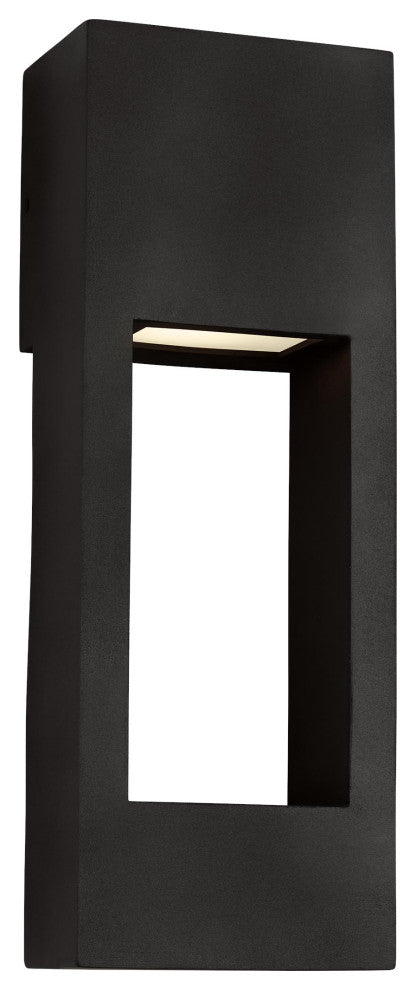 Testa Medium LED Outdoor Wall Lantern, Black