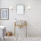 Embassy 30" Wash Stand Set, Gold, Satin Brass F2-0013 Faucet